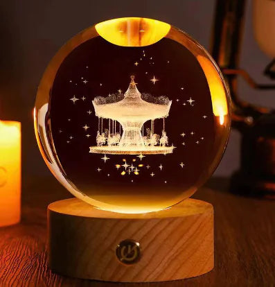 Luminous Night Light Crystal Ball
