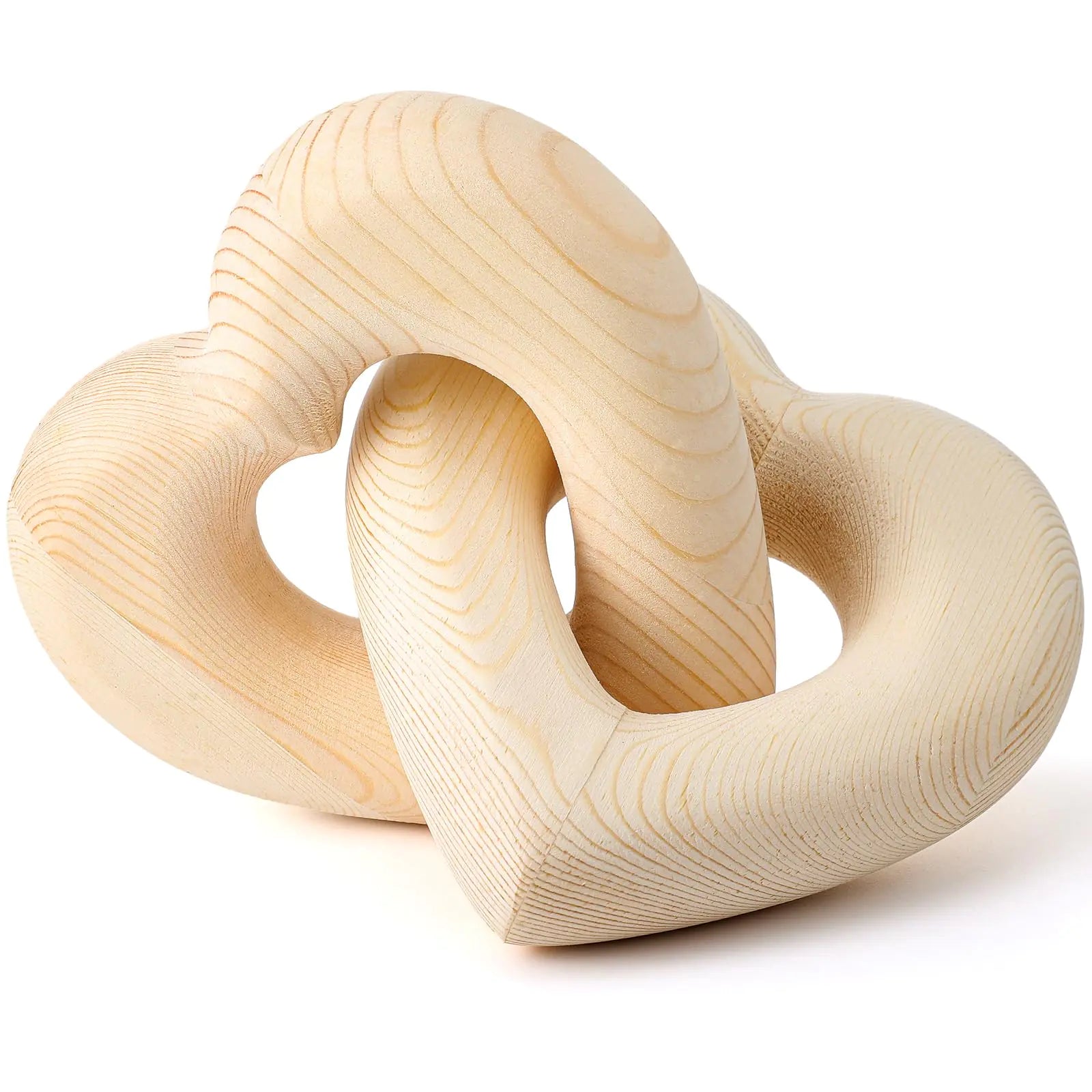 ColWooden Heart Decor Boho Linked Hearts Decor Couple Gifts