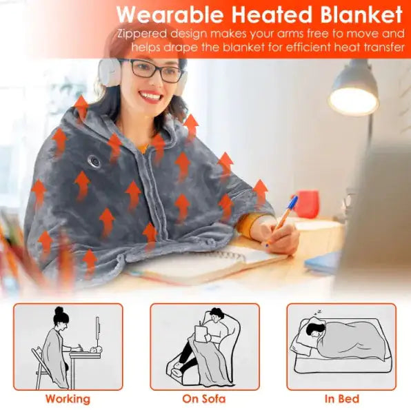 59 Plus 31in USB Electric Heated Blanket